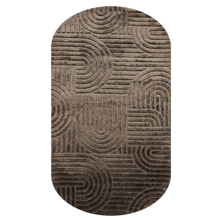 Richmond Vloerkleed Liff Donkerbruin 200x350cm
