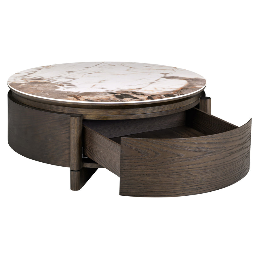 Richmond Salontafel Langford Bruin 1 Lade Ø90cm - afbeelding 4