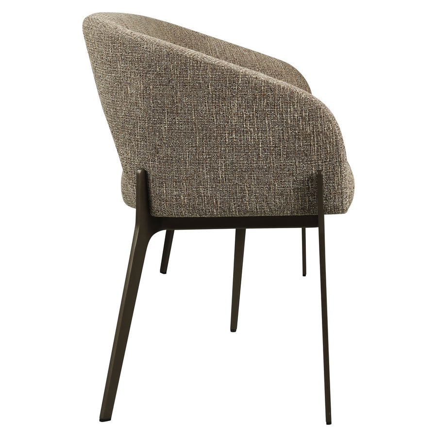 Richmond Eetkamerbank Kenzi Bruin Tweed - afbeelding 4