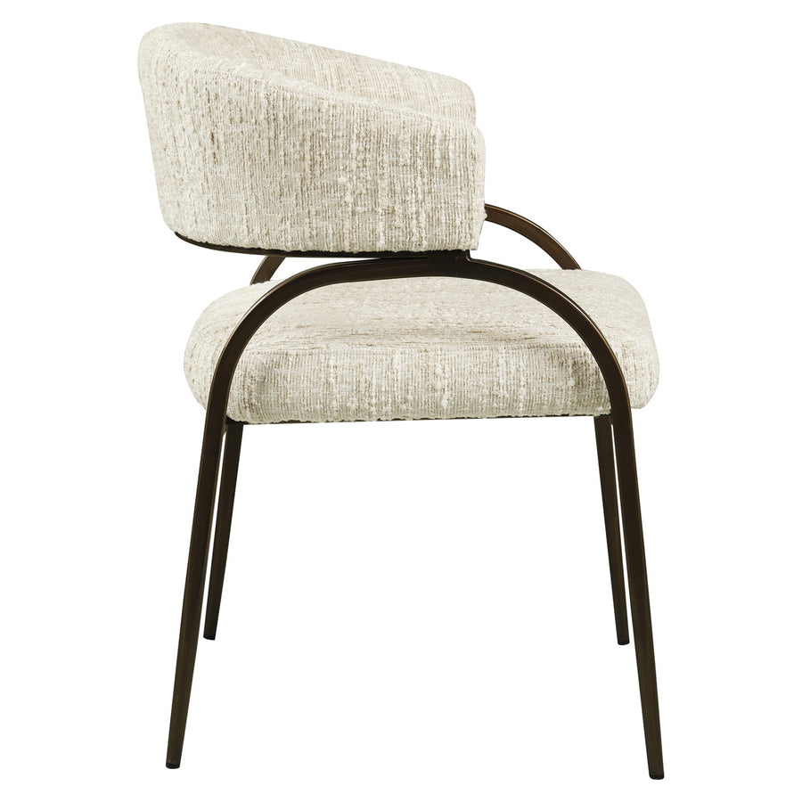 Richmond Eetkamerstoel Charda Beige Angora - afbeelding 4