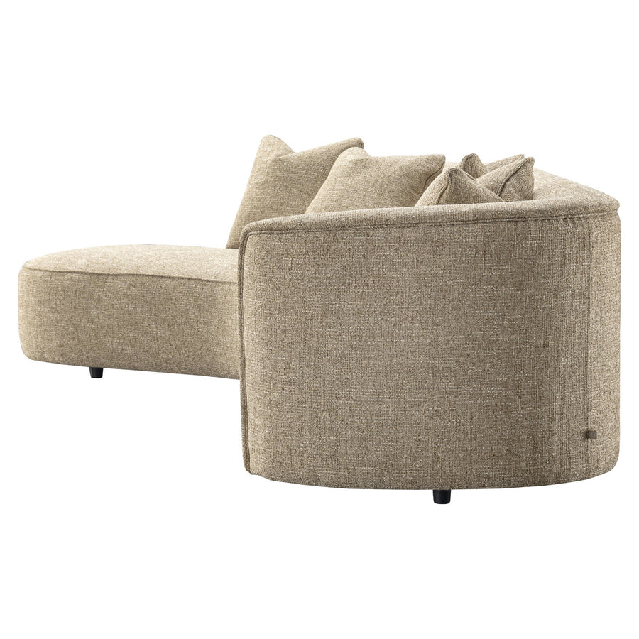 Richmond Bank Romero Zand Tweed Hocker Links Brandvertragend - afbeelding 3