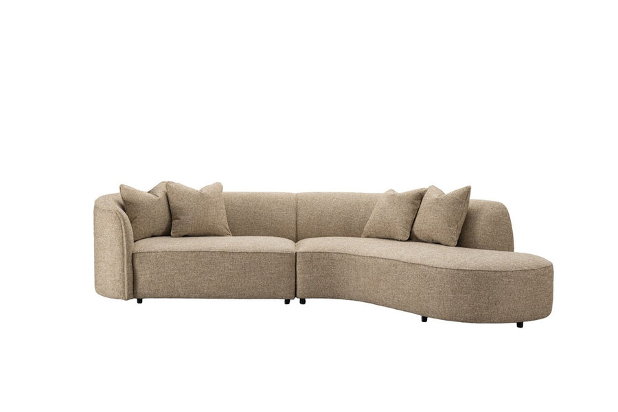 Richmond Bank Romero Zand Tweed Hocker Rechts Brandvertragend - afbeelding 4