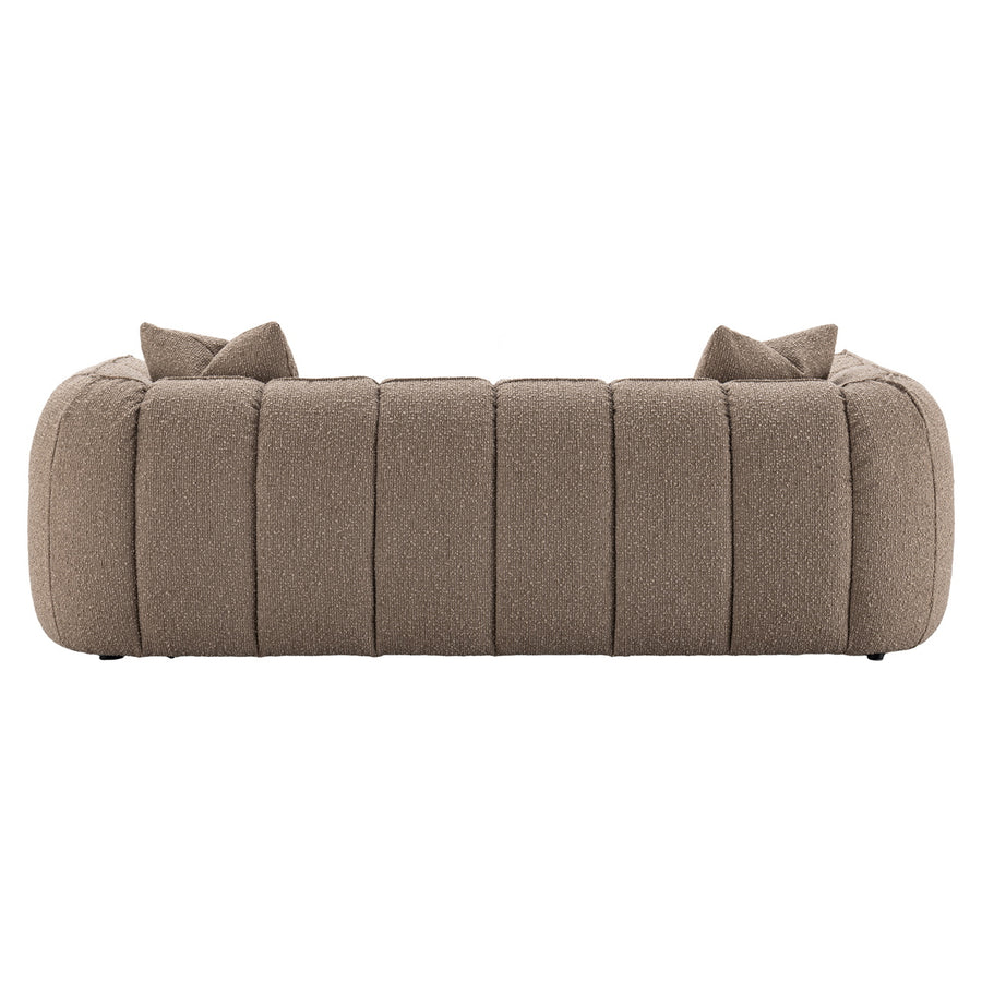 Richmond 3-zitsbank Hogan Mocca Chunky Brandvertragend - afbeelding 4