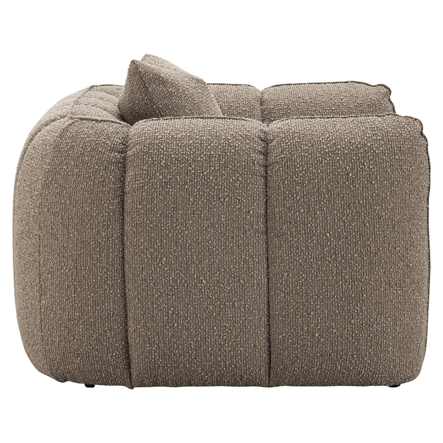 Richmond Loungestoel Hogan Mocca Chunky Brandvertragend - afbeelding 2