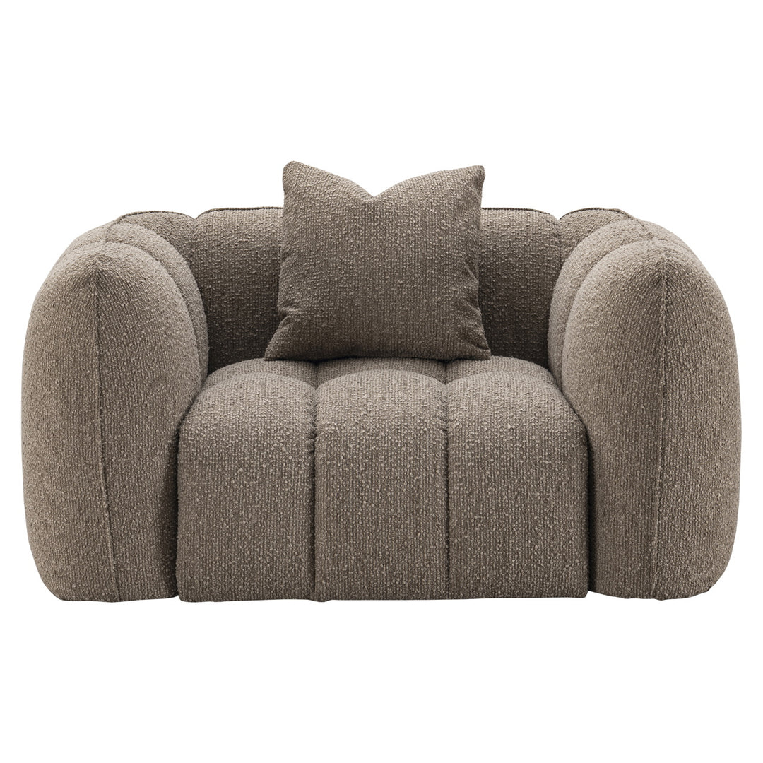 Richmond Loungestoel Hogan Mocca Chunky Brandvertragend