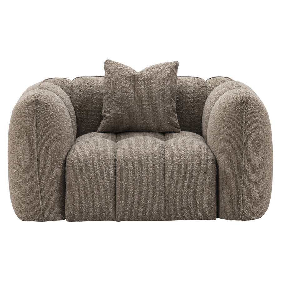 Richmond Loungestoel Hogan Mocca Chunky Brandvertragend