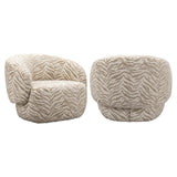 Richmond Loungestoel Milano Beige Tijgerprint