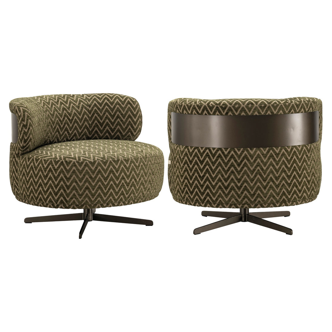 Richmond Loungestoel Lauren Moss Chevron