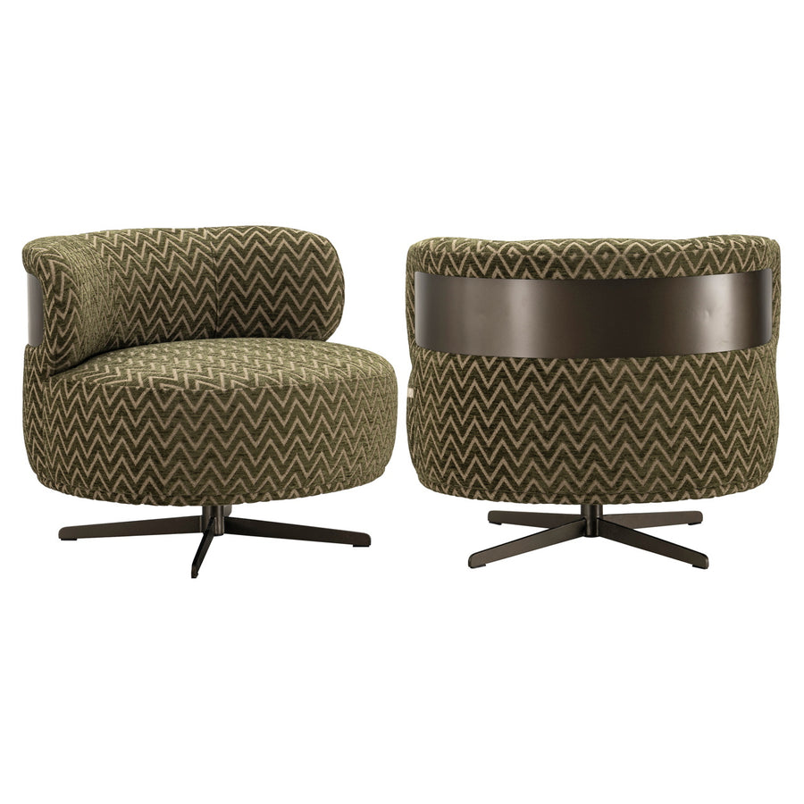 Richmond Loungestoel Lauren Moss Chevron