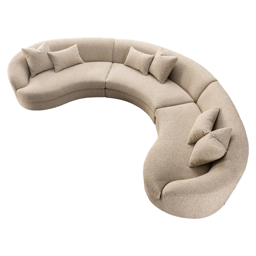 Richmond Loungebank Morena Crème Blockweave - afbeelding 4