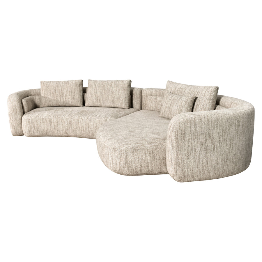 Richmond Loungebank Angusto Naturel Softweave Lounge Rechts - afbeelding 3