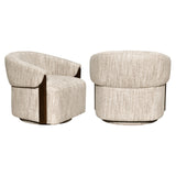 Richmond Loungestoel Marina Naturel Softweave Draaibaar Brandvertragend
