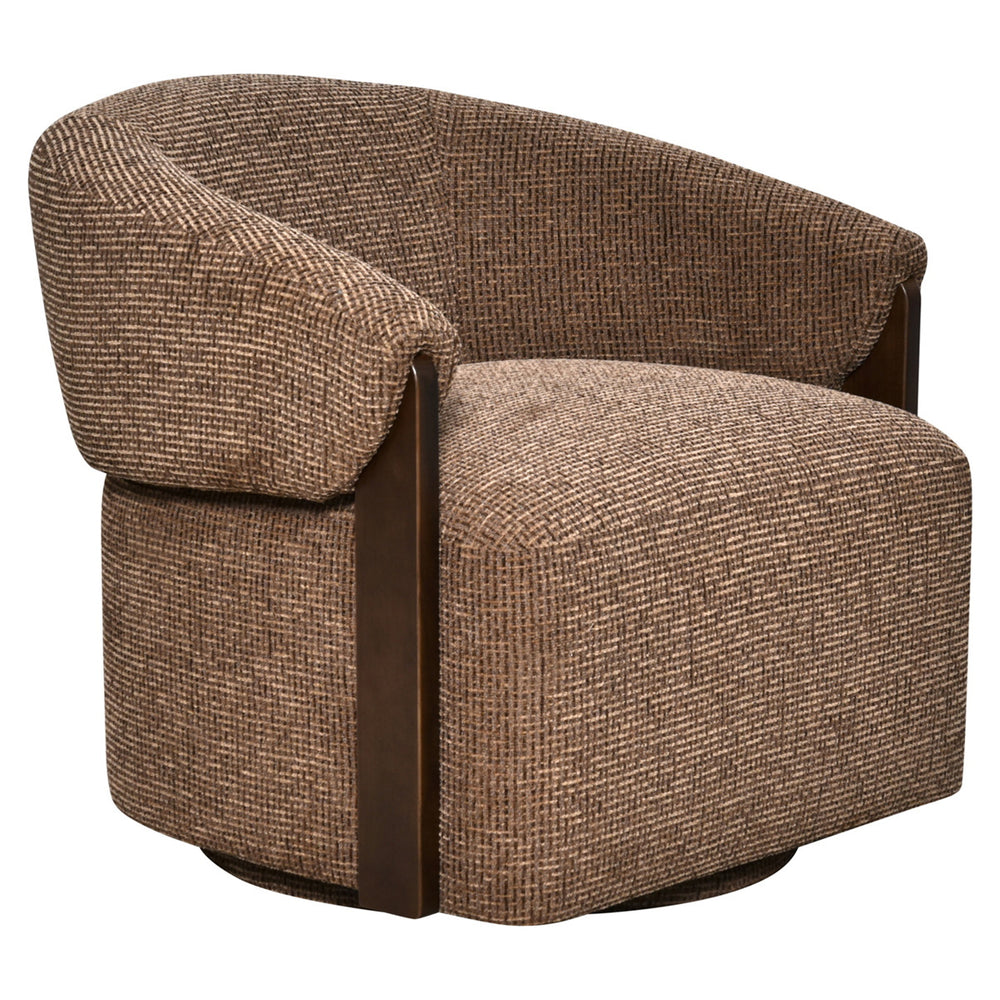 Richmond Loungestoel Marina Bruin Blockweave Draaibaar Brandvertragend - afbeelding 2