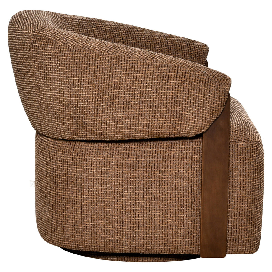 Richmond Loungestoel Marina Bruin Blockweave Draaibaar Brandvertragend - afbeelding 4