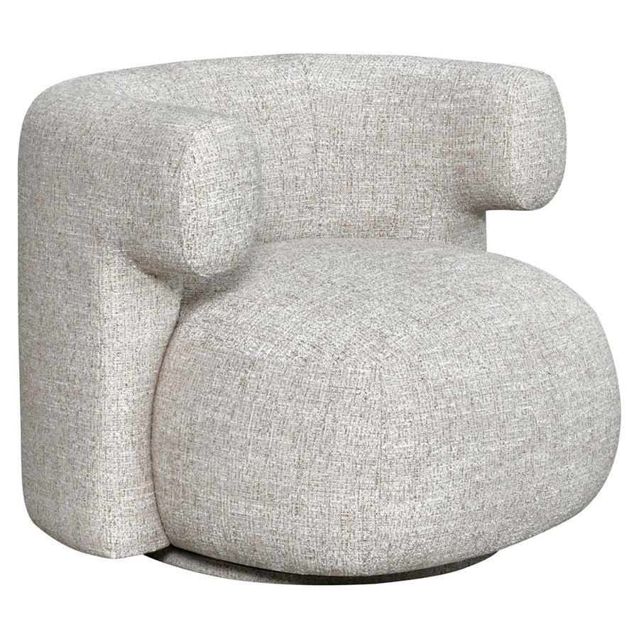 Richmond Loungestoel Talley Crème Tweed Draaibaar - afbeelding 2