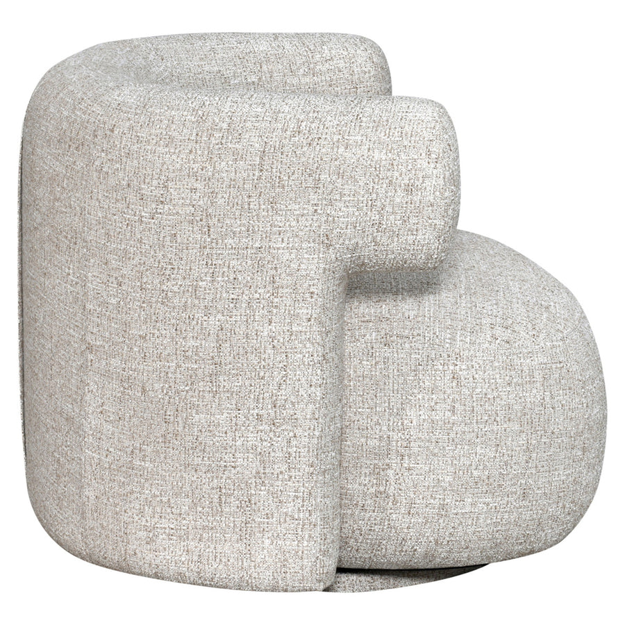 Richmond Loungestoel Talley Crème Tweed Draaibaar - afbeelding 4