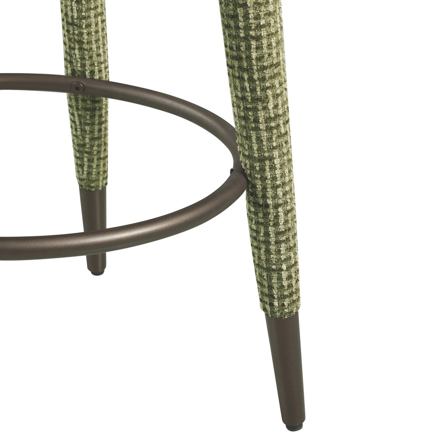 Richmond Counterstoel Tenashar Groen Blockweave Draaibaar - afbeelding 4