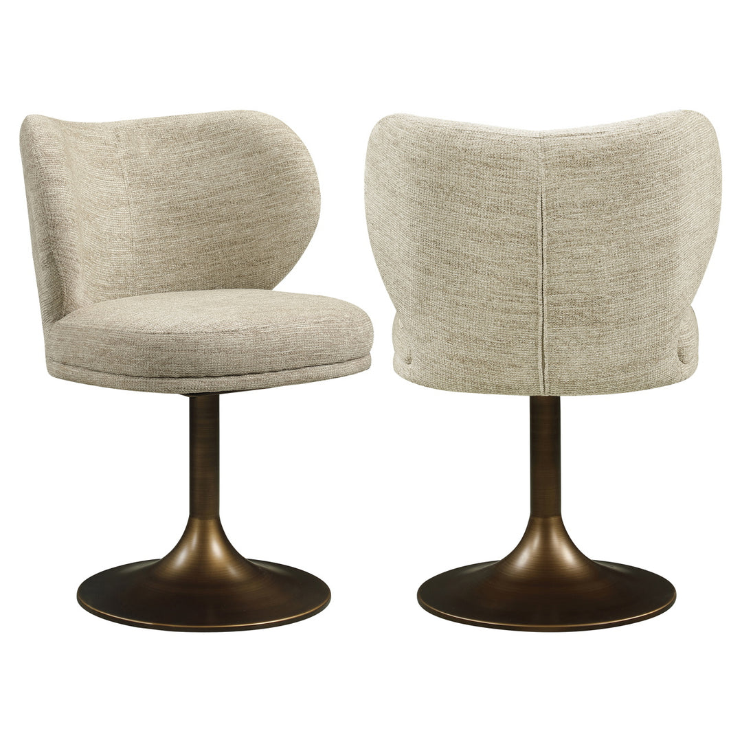Richmond Eetkamerstoel Amely Naturel Softweave Draaibaar
