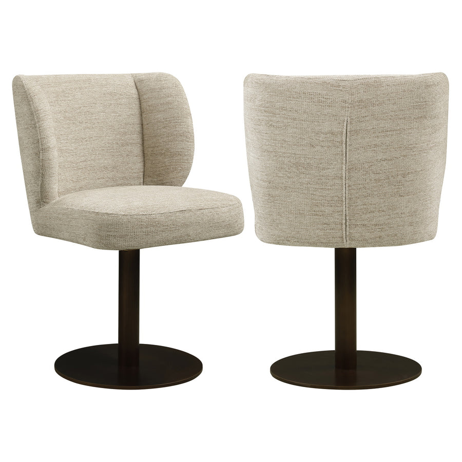 Richmond Eetkamerstoel Fiona Naturel Softweave Draaibaar