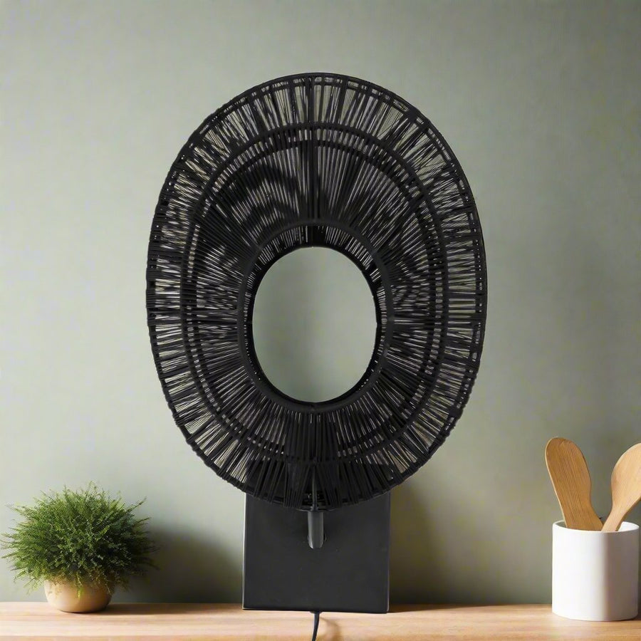 Wandlamp Ovo | Zwart