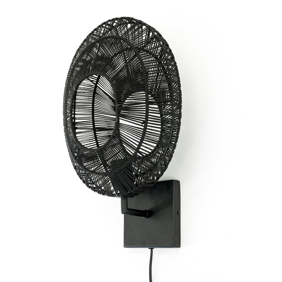Wandlamp Ovo | Zwart