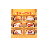 Adventskalender met 6 glazen kerstballen Snackbox – Vondels