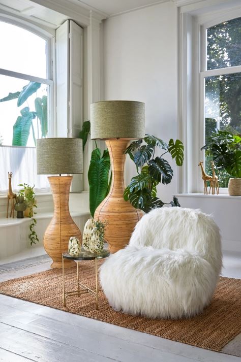 Light & Living Lampenkap Tweed Groen