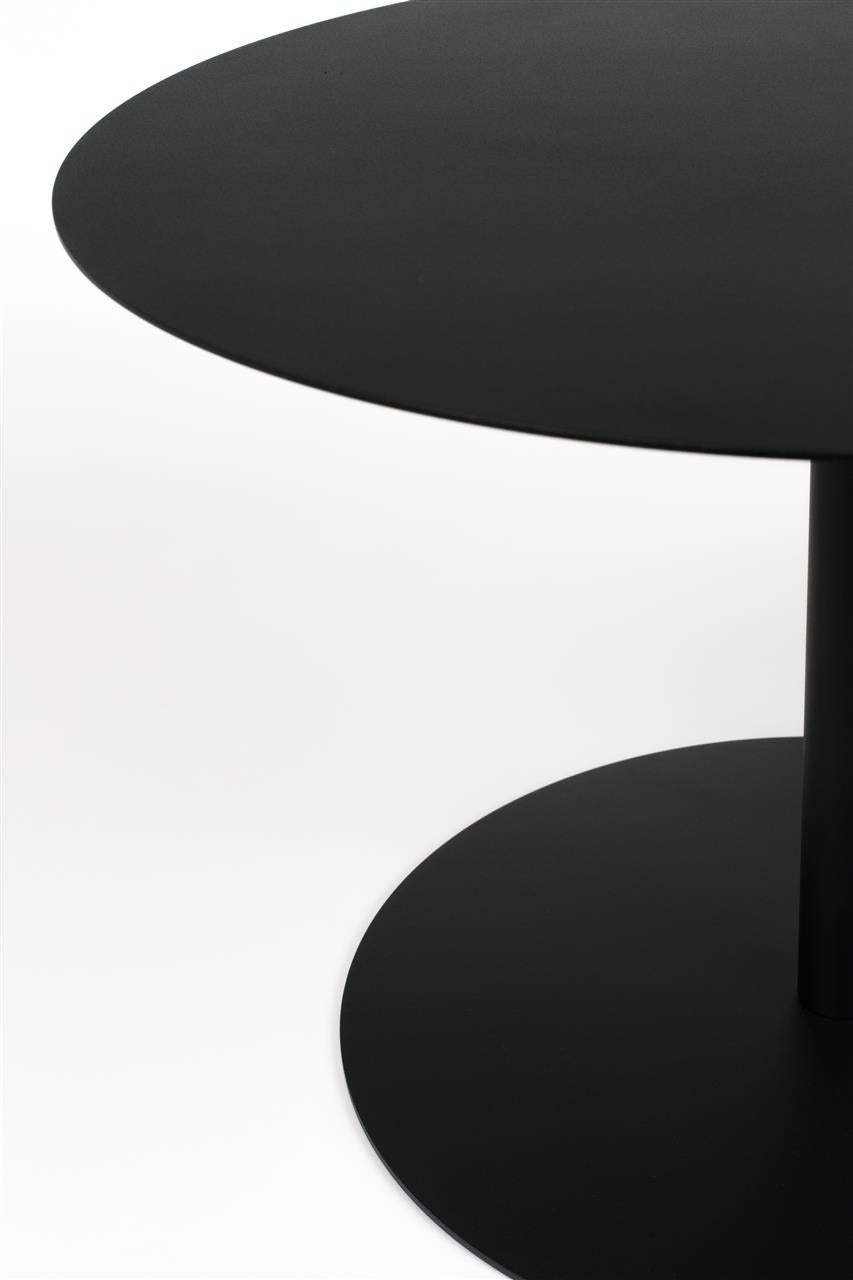 Bijzettafel – Zuiver Snow Black rond M