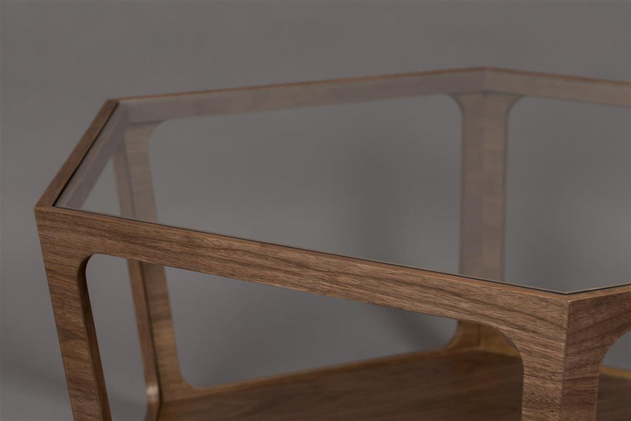 Salontafel Zeshoek Glas – Dutchbone Sita
