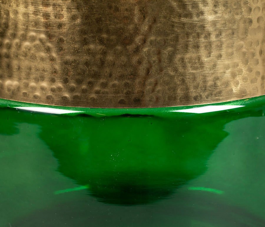 Glazen bijzettafel Dutchbone Cave van opzij