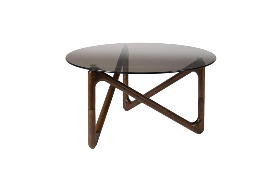 Salontafel Glas Eiken – Dutchbone Naia, 2 kleuren