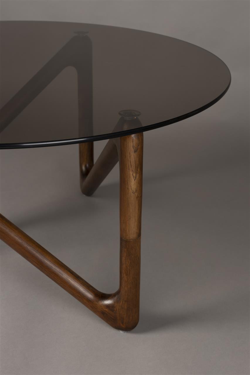 Salontafel Glas Eiken – Dutchbone Naia, 2 kleuren