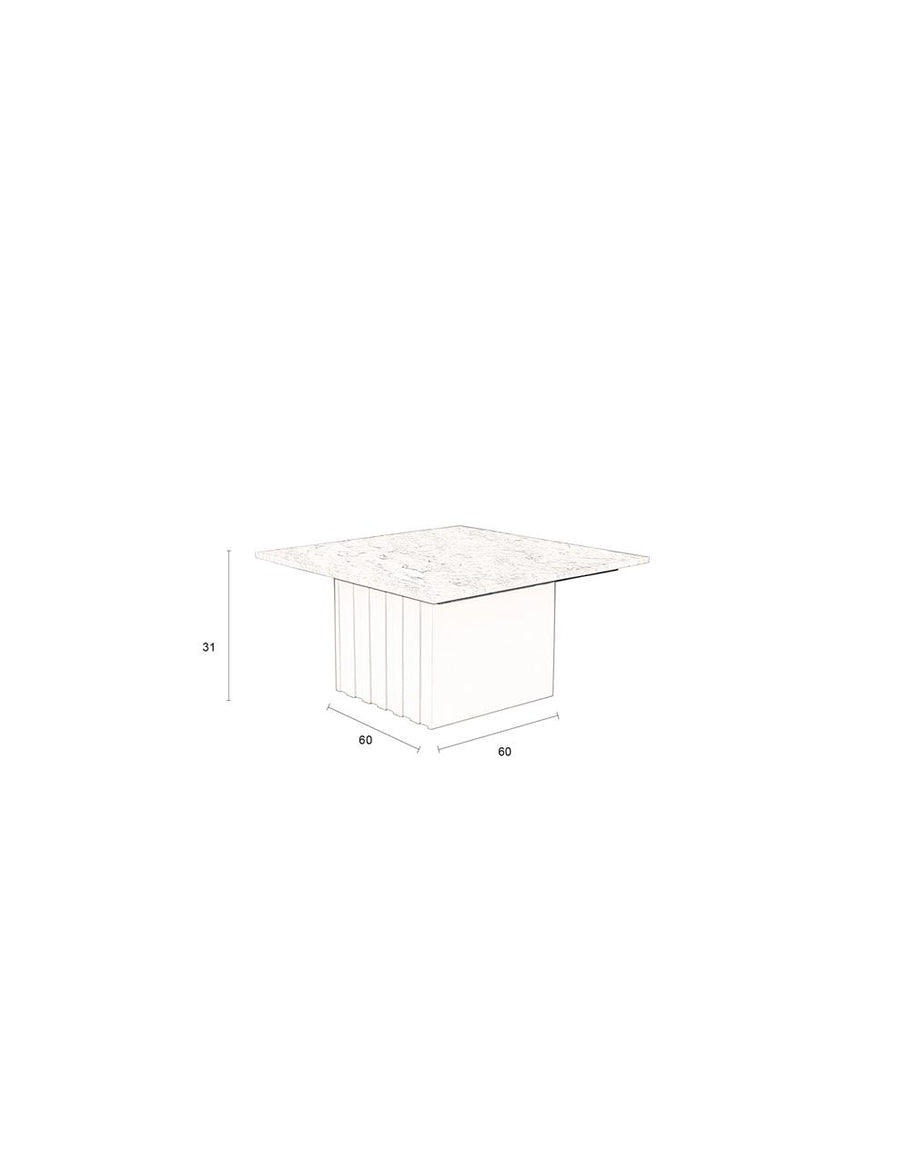 Salontafel Marmer Metaal – Dutchbone Clayton