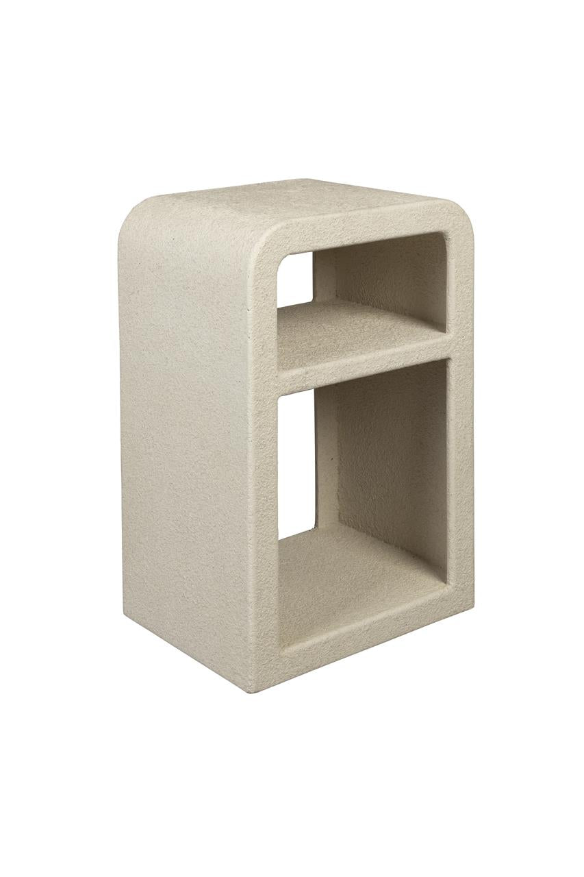 Bijzettafel Gerecycled Marmer Smal – Dutchbone Bed Veda