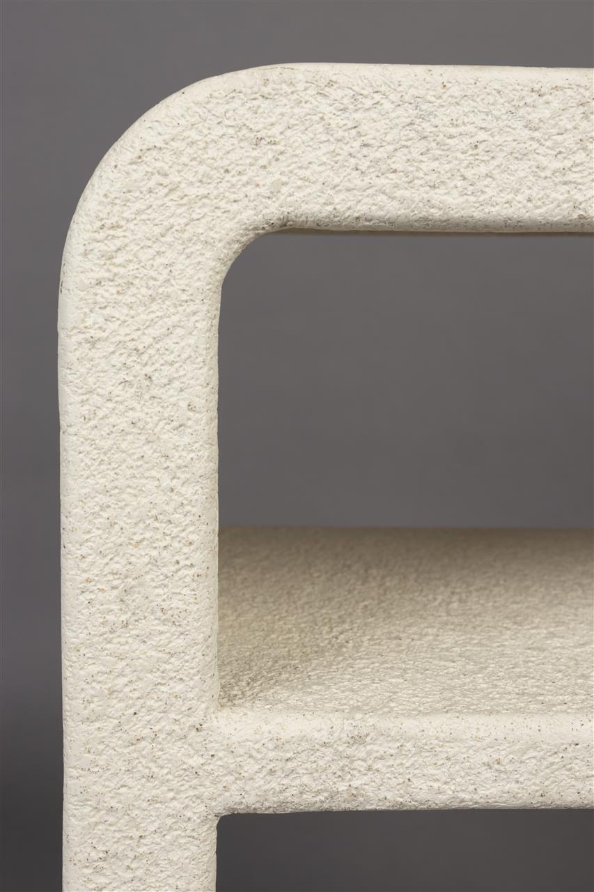 Bijzettafel Gerecycled Marmer Smal – Dutchbone Bed Veda