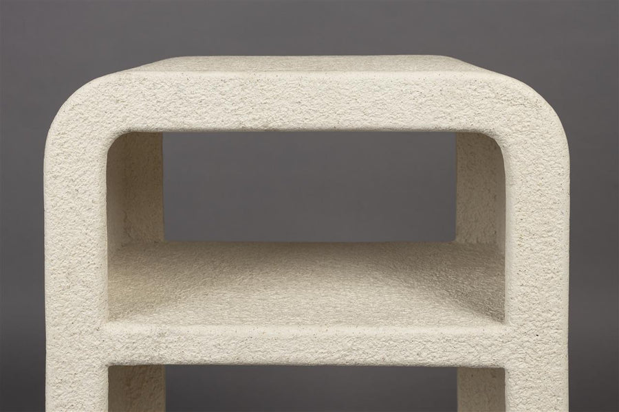 Bijzettafel Gerecycled Marmer Smal – Dutchbone Bed Veda