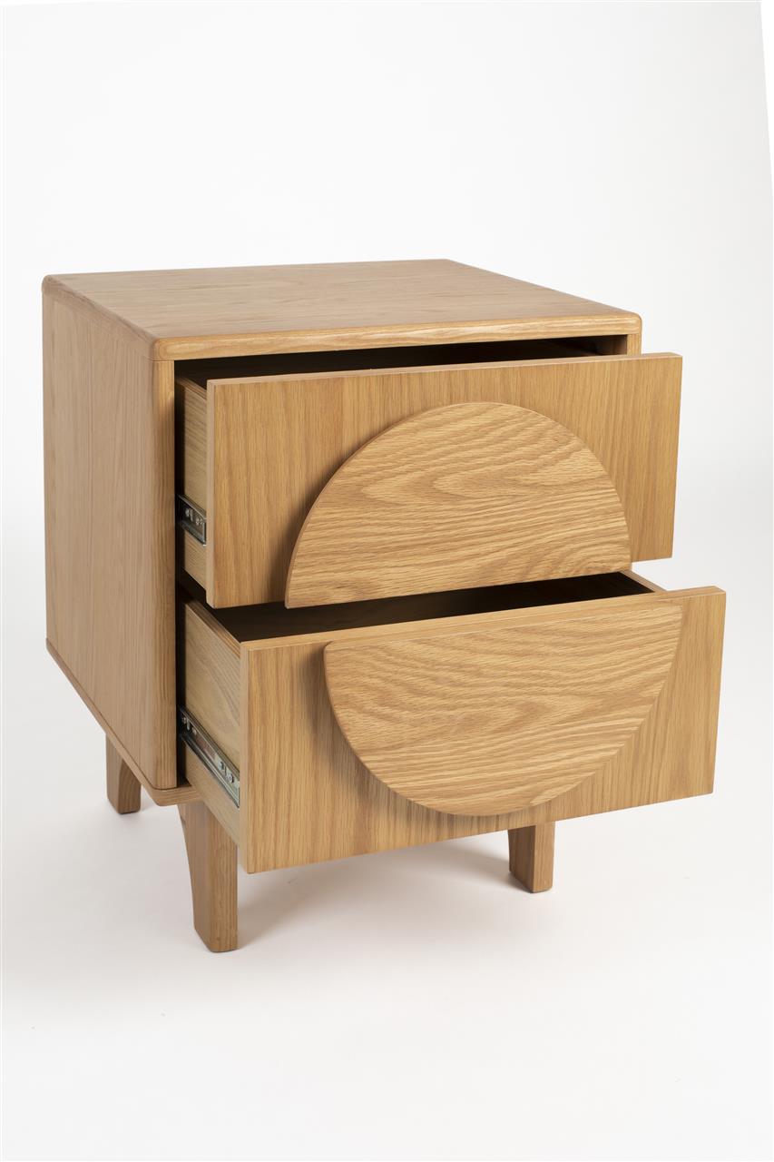 Bijzettafel – Zuiver Side Table/Bedstand Groove, 2 kleuren