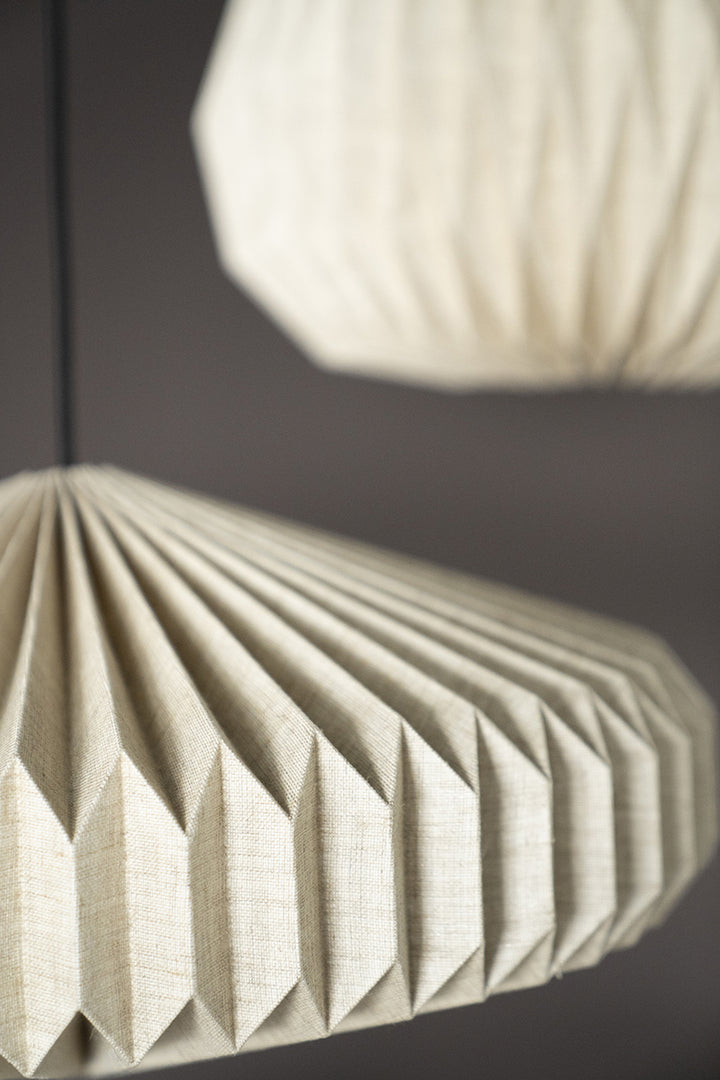 By-Boo Hanglamp Zuki 2 Papier Linnen Naturel