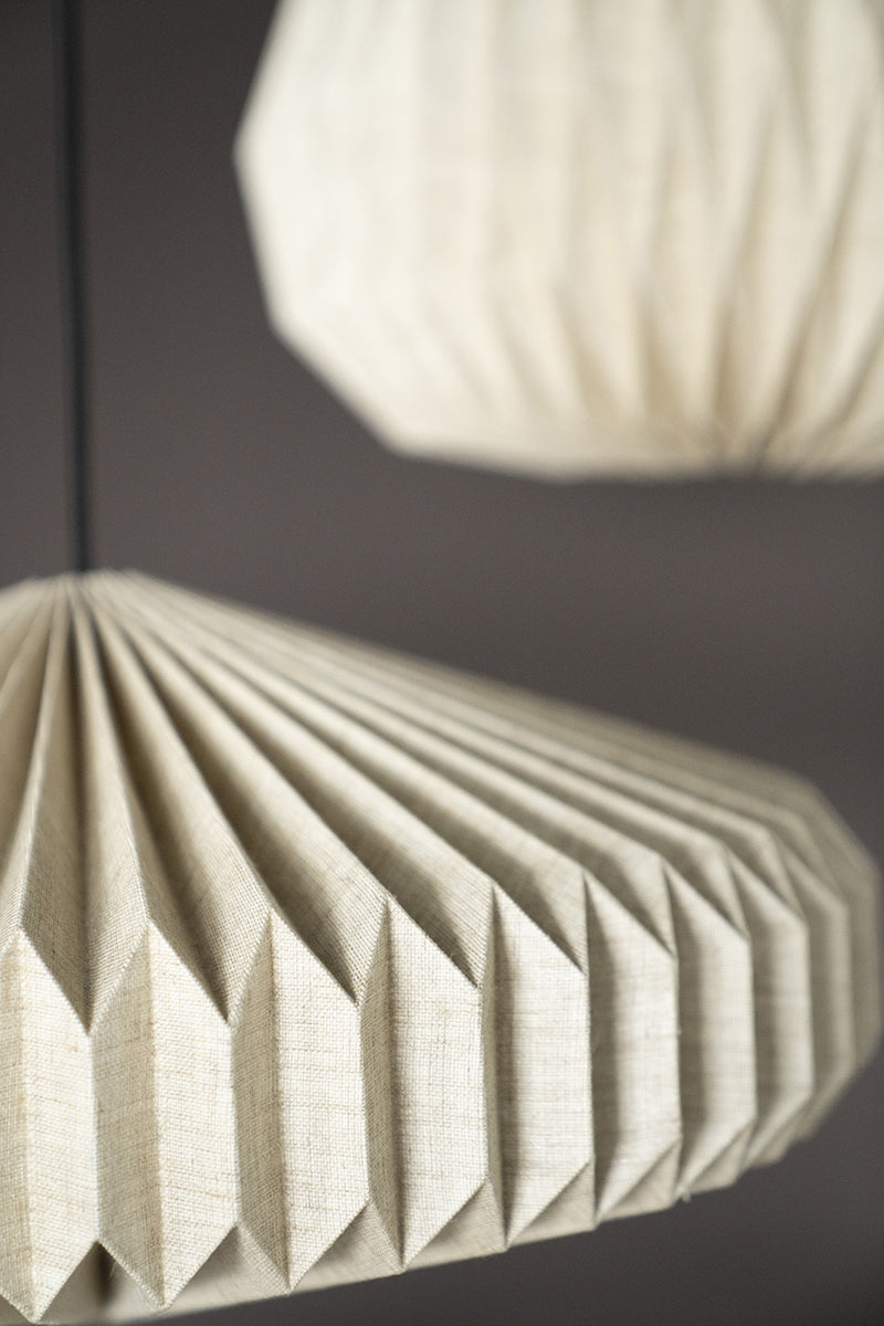 By-Boo Hanglamp Zuki 2 Papier Linnen Naturel
