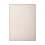 Wand decoratie Diana | Taupe Stof