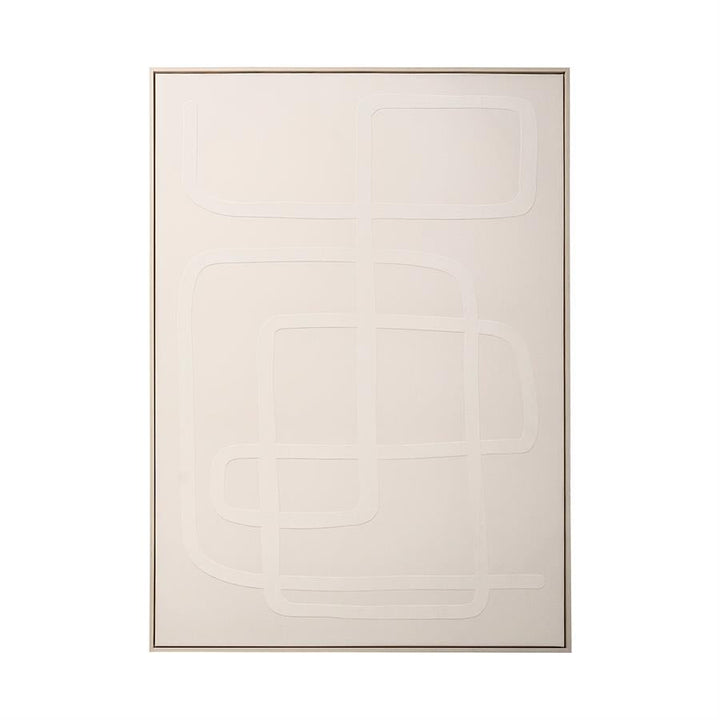 Wand decoratie Diana | Taupe Stof