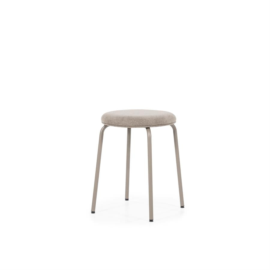 Poef Skola | Taupe Stof