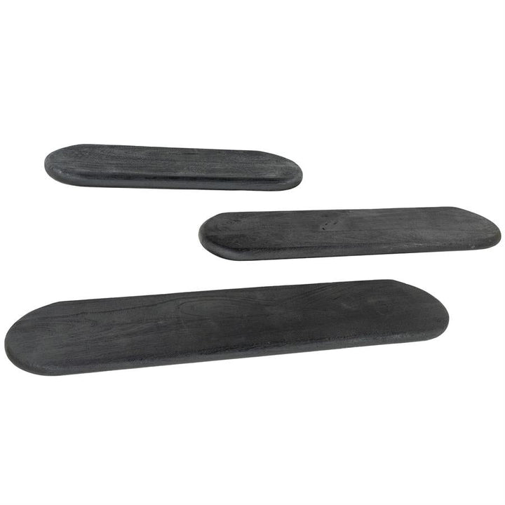 Wand decoratie Kiera | Zwart Hout