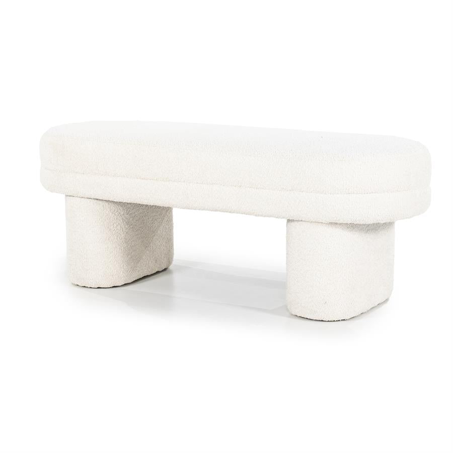 Poef Rama | Beige Polyester