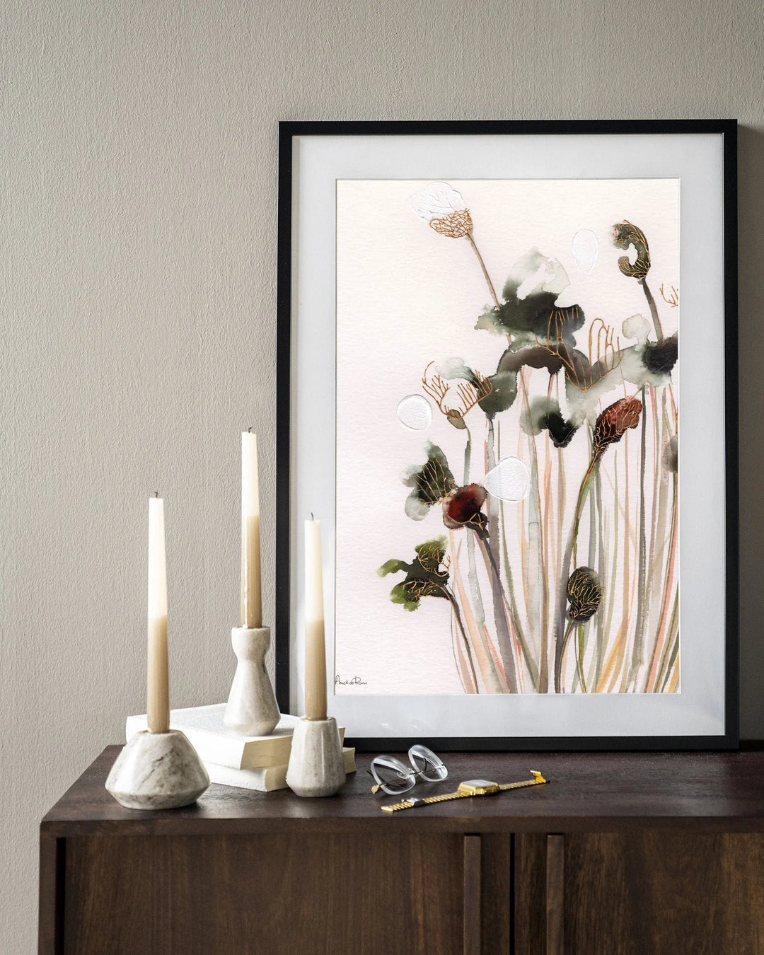 Pastel Flowers 2 - Moderne Wanddecoratie | Artprint, Glass Art & Wandkleed