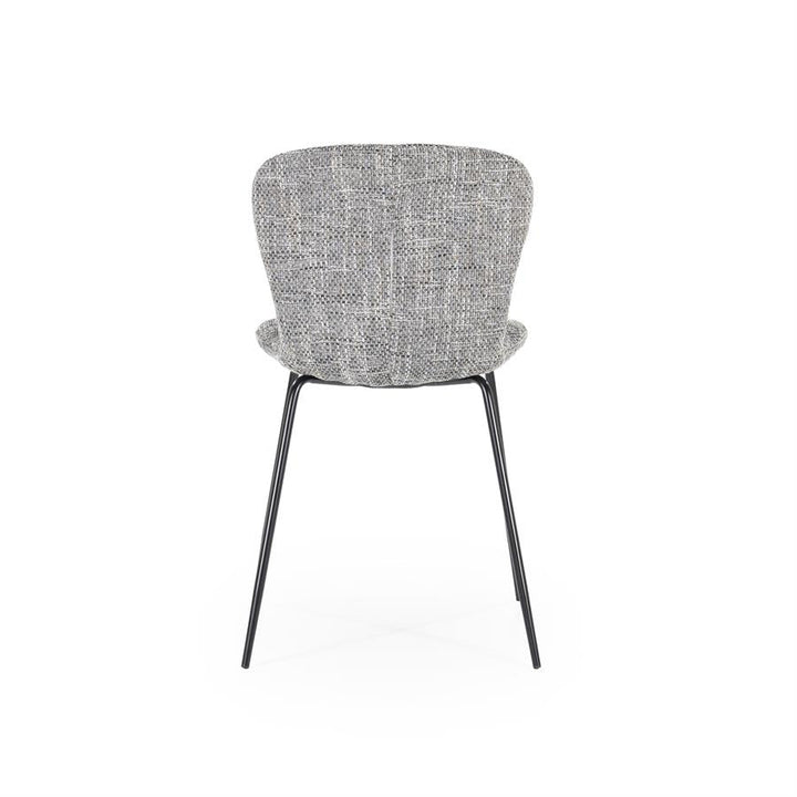 Eetkamerstoel Lass | Grijs Polyester