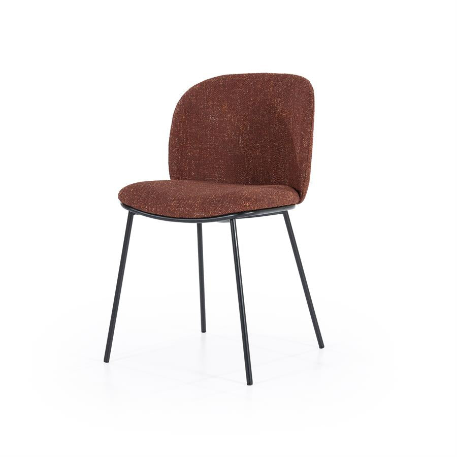 Eetkamerstoel Clypso | Terracota Polyester