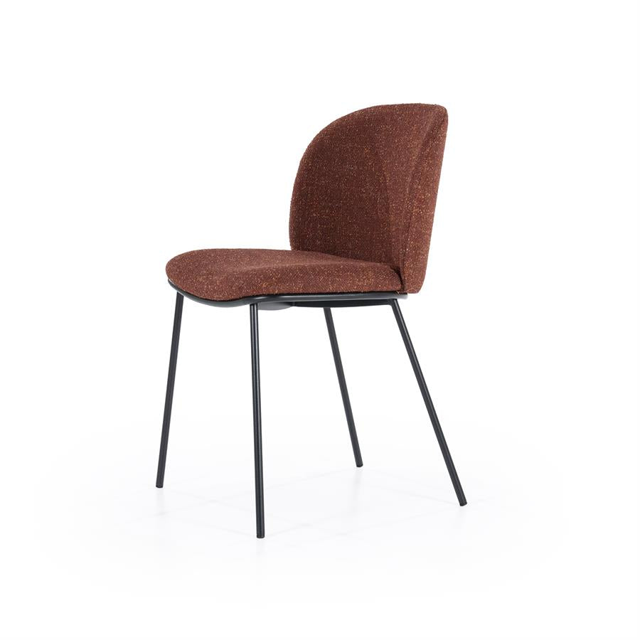 Eetkamerstoel Clypso | Terracota Polyester