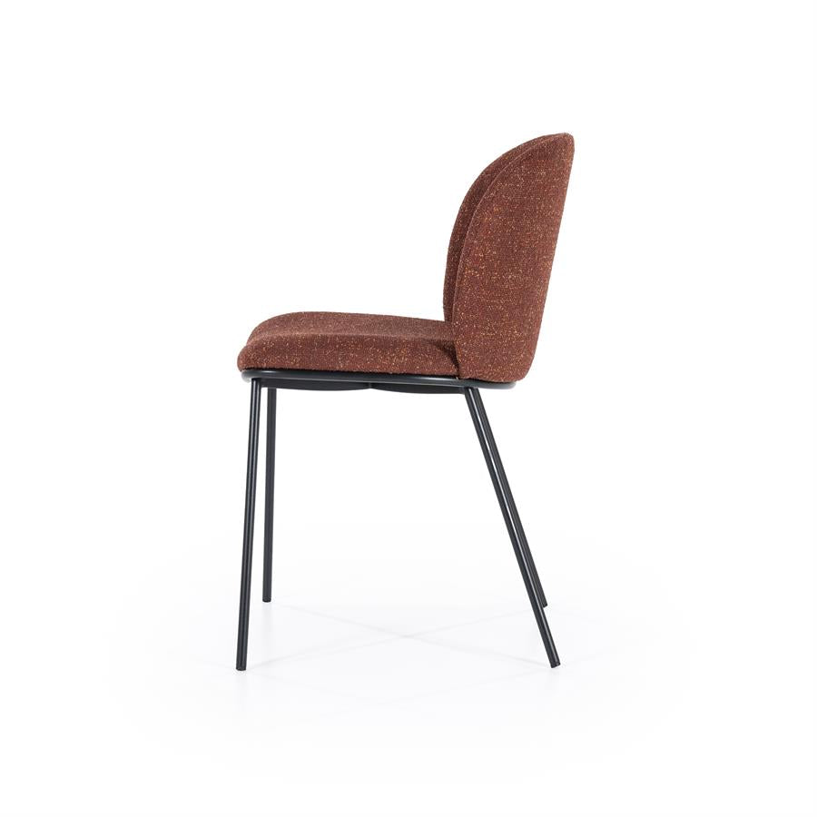 Eetkamerstoel Clypso | Terracota Polyester