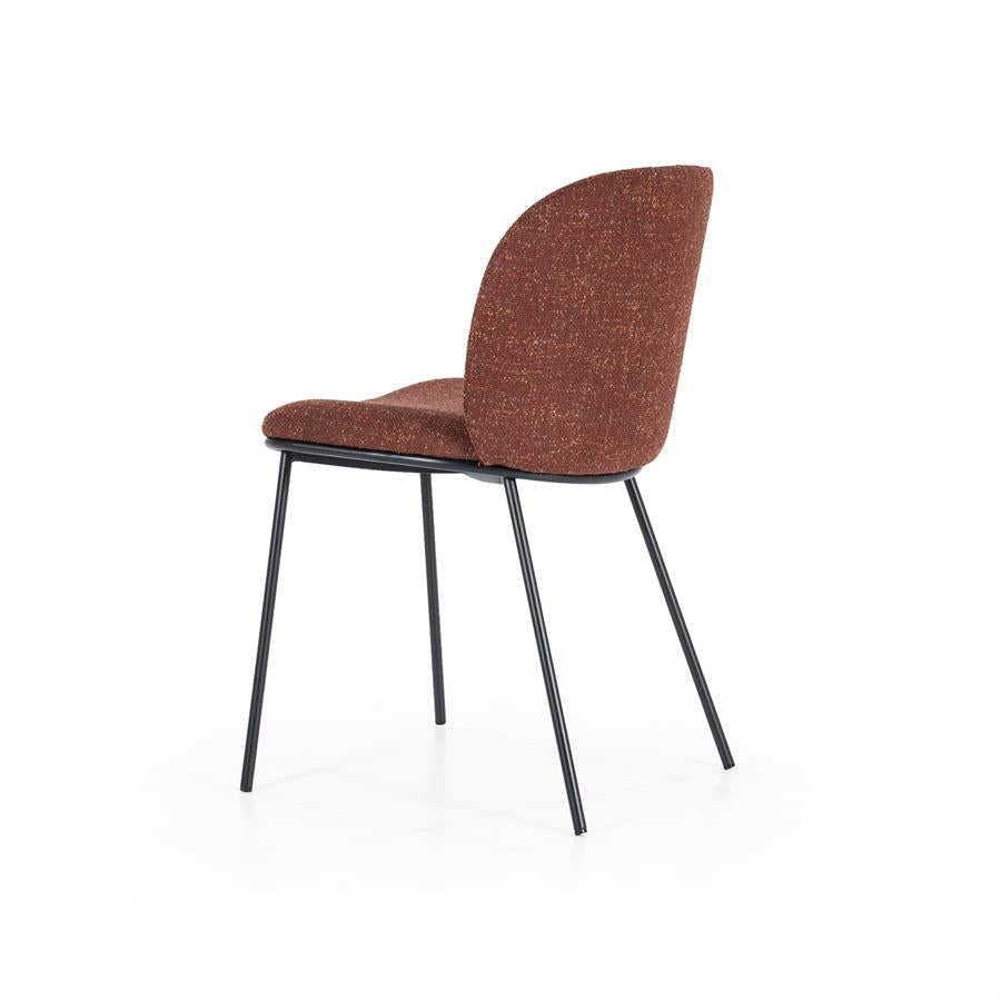 Eetkamerstoel Clypso | Terracota Polyester